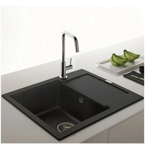 Franke - Evier Fragranit 78 X 50 Cm 1 Cuve 1 égouttoir Maris, Café Crème