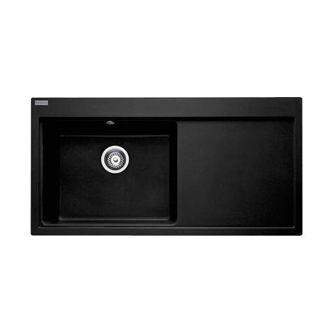 Franke - Evier Fragranit 100 X 51,5 Cm 1 Cuve 1 égoutoir Gauche Mythos, Noir – Image 2