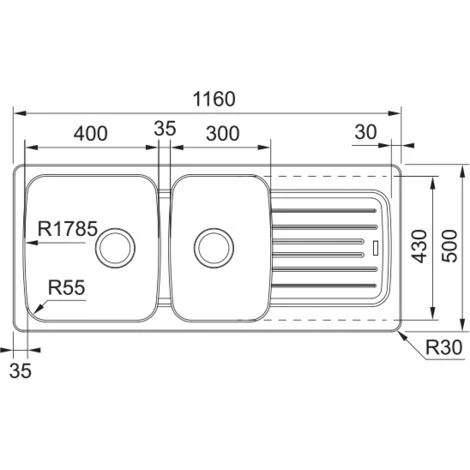 Evier Franke Aveta Fradura AVD621 Everest - Everest – Image 2