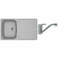 PACK Franke Antéa Fragranit AZG611-86 + Mitigeur Novara Plus à Bec - Coloris :