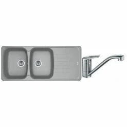 PACK Franke Antéa Fragranit AZG621 + Mitigeur Novara Plus à Bec - Coloris :