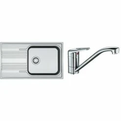 PACK Franke Smart SRX611-86L + Mitigeur Novara Plus à Bec - Coloris :