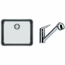 PACK Franke Aton ANX110-48 + Mitigeur Novara Plus Douchette - Coloris :