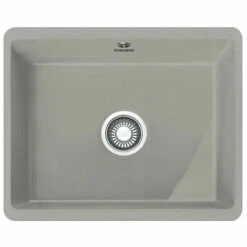 Évier Kubus Fraceram KBK 110-50 - Gris Perle Mat - 545x445x185 Mm - Sous Meuble 60 Cm - Franke