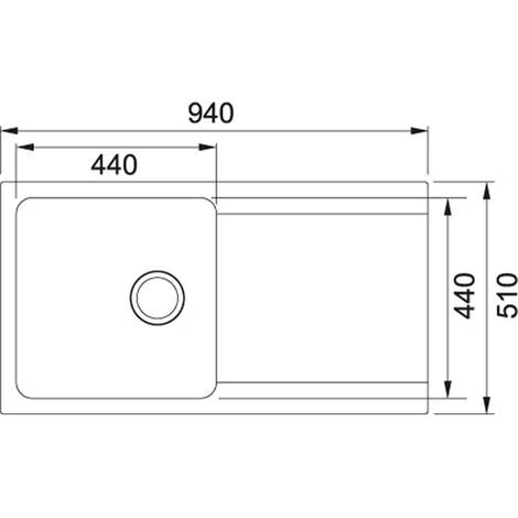 Franke Orion - OID 611 évier De Cuisine à Encastrer Tectonite® Carbone (114.0288.543) – Image 2
