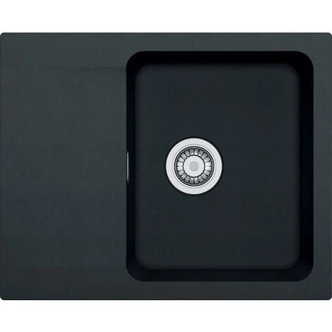 Franke Orion Évier Avec égouttoir Réversible OID (611-62), Tectonite, 62x50cm, Noir (OID611-62C)