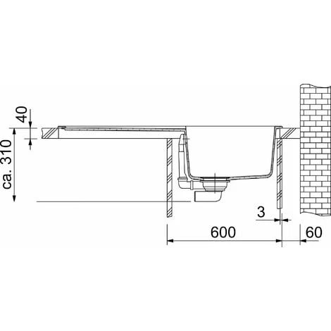 Franke Orion - OID 611 évier De Cuisine à Encastrer Tectonite® Blanc Artic – Image 2