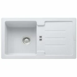 FRANKE Évier De Cuisine En Fragranit - Strada 614-78 (Sag 614-78) 114.0320.330 Blanc Polaire