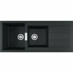 Evier à Encastrer 80cm Carbone - 915175 - Franke - Noir