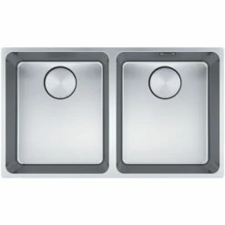 Evier Franke Mythos Inox MYX120-34-34 - Inox Lisse - Vidage : Manuel