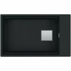 Evier Franke Kubus 2.0 Fragranit+ KNG110-62 - Noir Mat - Vidage : Manuel