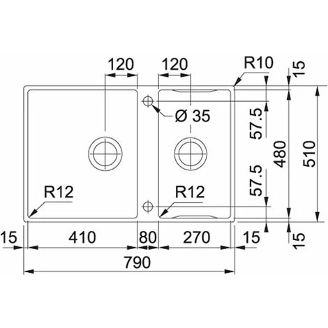 Evier Franke Box Center BWX220-41-27 - Inox Lisse – Image 3