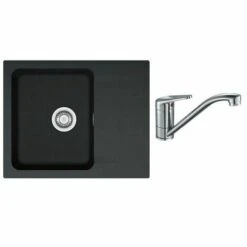 PACK Franke Orion Tectonite OID611-62 + Mitigeur Novara Plus à Bec - Coloris :