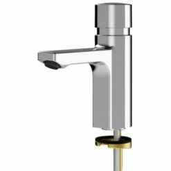 Franke F5sv1001 Mitigeur De Lavabo à Fermeture Automatique Acier Inoxydable - Chrome