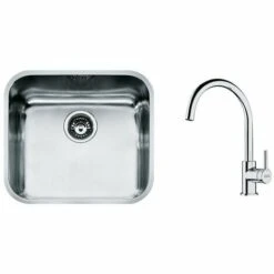 PACK Franke Galassia GAX/GAL/GAT110-45 + Mitigeur Lina XL à Bec - Coloris :