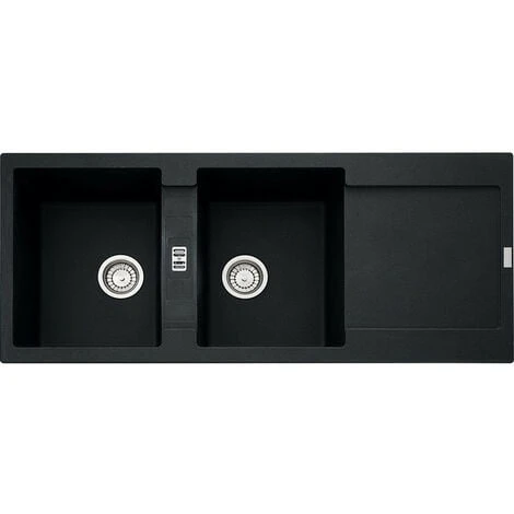 Evier à Encastrer 90cm Onyx Avec Siphon - 459471 - Franke - Noir