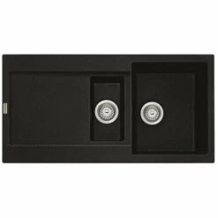 Evier à Encastrer 60cm Onyx Avec Siphon - 459464 - Franke - Noir