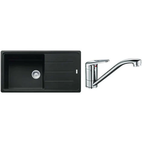 Pack évier Fragranit + Mitigeur Chromé - 491396 - Franke - Noir