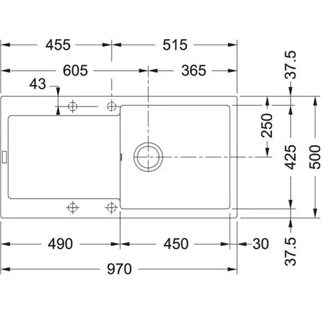 Evier à Encastrer 60cm Fragranit - 459433 - Franke - Noir – Image 2