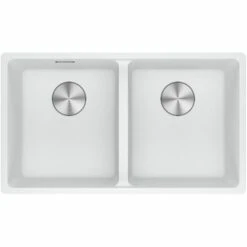 Evier Franke Maris Fragranit+ MRG120-35-35 - Blanc Artic (moucheté) - Vidage : Manuel