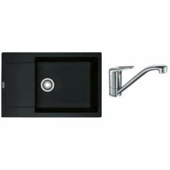 PACK Franke Maris Fragranit MRG611-XLC + Mitigeur Novara Plus à Bec - Coloris :