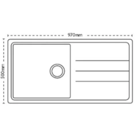 Franke Janus JND 611-100 Evier 97x50cm Avec égouttoir Réversible, Tectonite, Crème (JND611-100KR) – Image 2