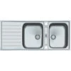 FRANKE Evier ARGOS AGX221 INOX (sous Meuble 80mm) 1160x510x190mm