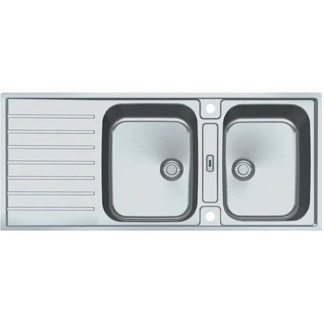 FRANKE Evier ARGOS AGX221 INOX (sous Meuble 80mm) 1160x510x190mm