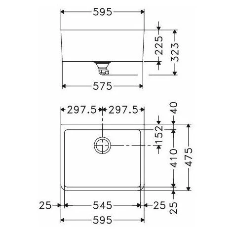 Evier Franke Belfast Fraceram BAK710 - Blanc Uni – Image 2